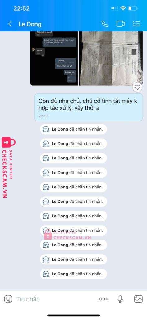 0911000044198 Le Van Dong VCB bị cảnh báo lừa đảo scam