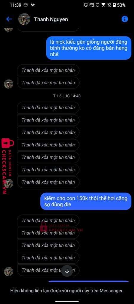 0929509065 Nguyen Van Thanh MB bị cảnh báo lừa đảo scam