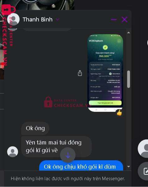 1032193436 Phan Thanh Binh VCB bị cảnh báo lừa đảo scam
