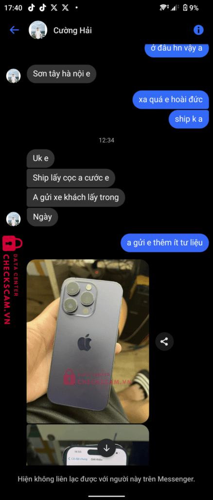 1053672829 Phung Dang Huy VCB bị cảnh báo lừa đảo scam