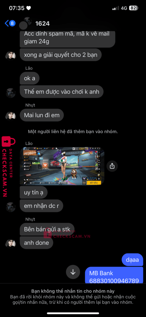 1054607906 To Van Nhut Thai VCB bị cảnh báo lừa đảo scam