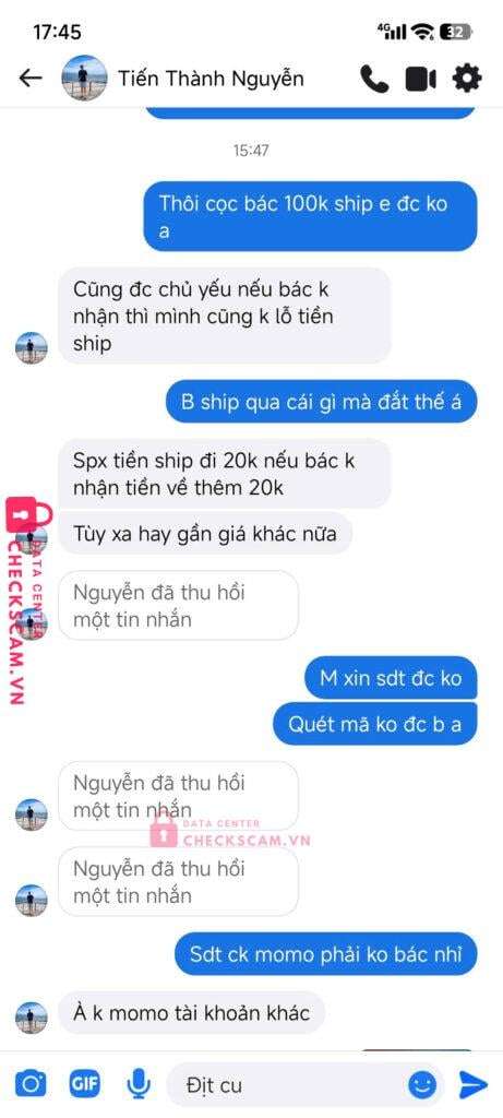 19073544742017 Nguyen Tien Thanh Techcombank bị cảnh báo lừa đảo scam