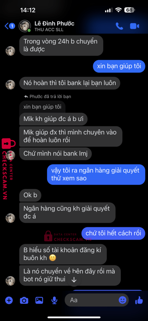 278962 Nguyen Tien Cong MB bị cảnh báo lừa đảo scam