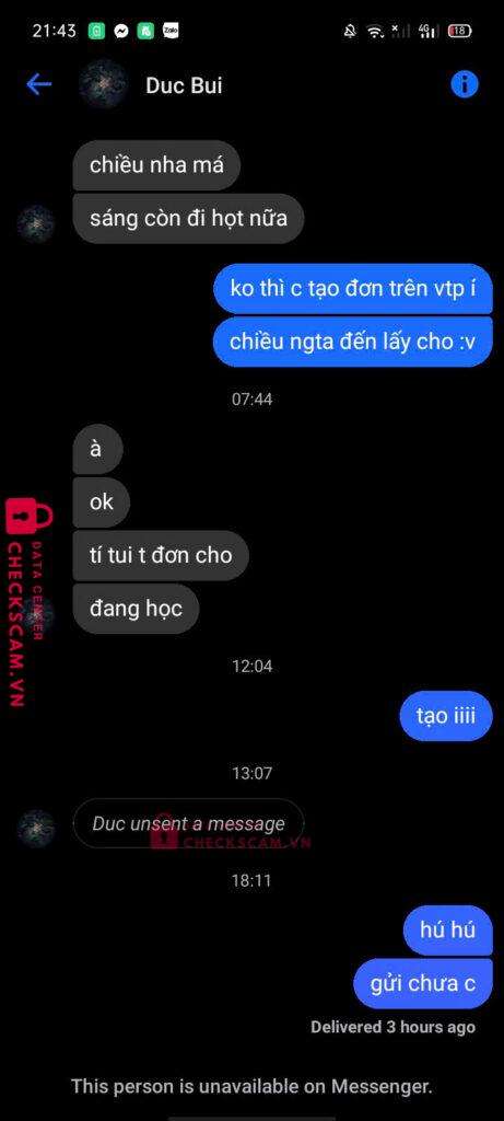 3003205334248 Bui Minh Duc Agribank bị cảnh báo lừa đảo scam