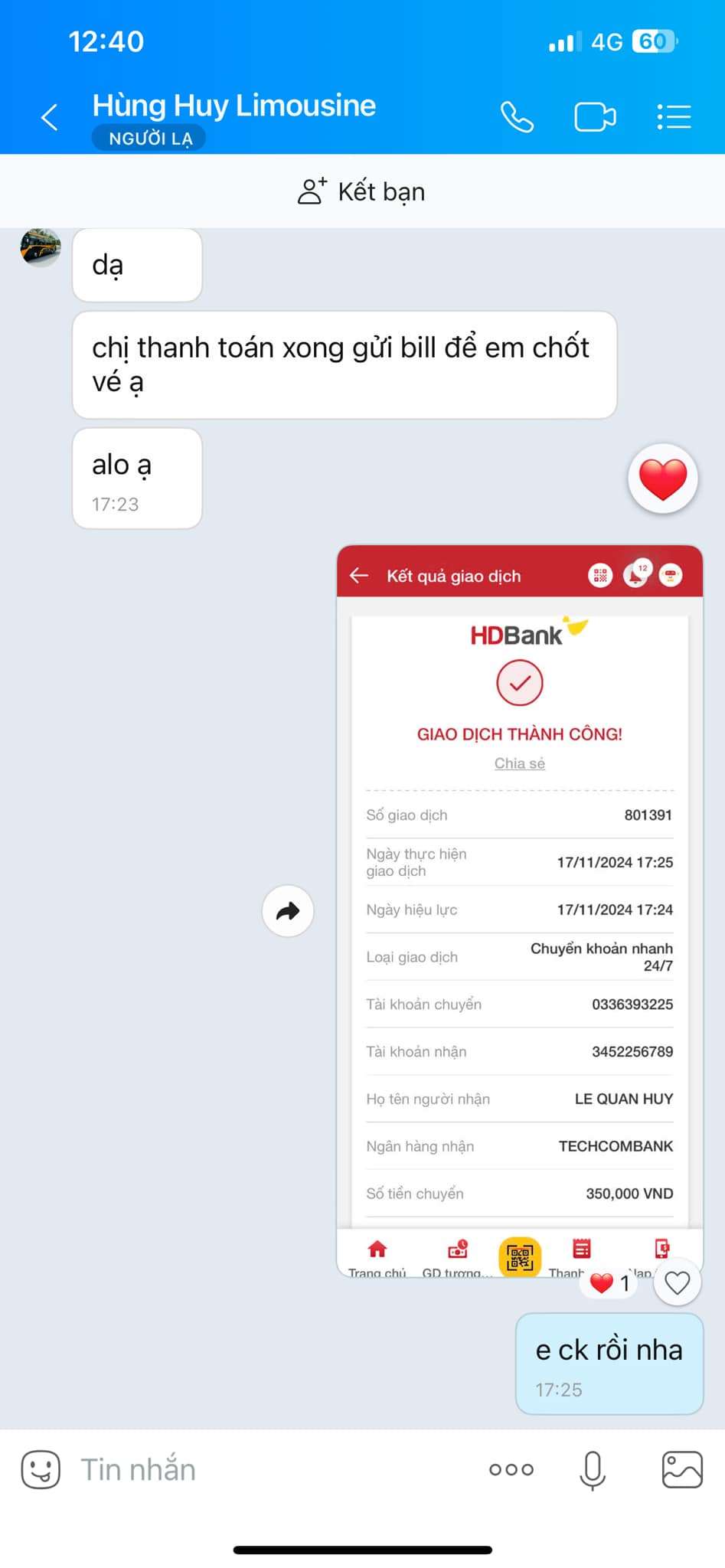 3452256789 Le Quan Huy Techcombank bị cảnh báo lừa đảo scam