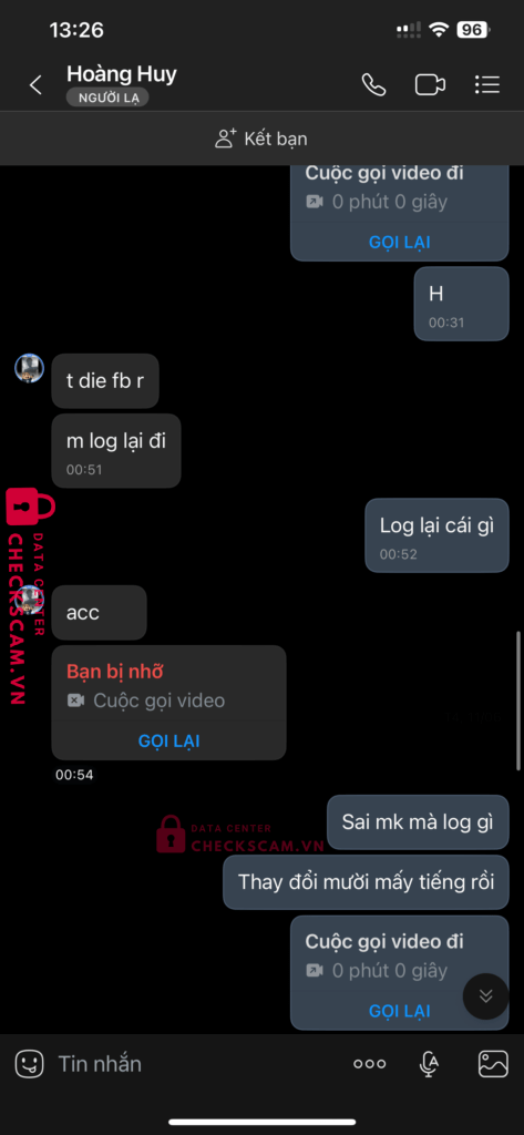 3456969696 Hoang Gia Huy MB bị cảnh báo lừa đảo scam