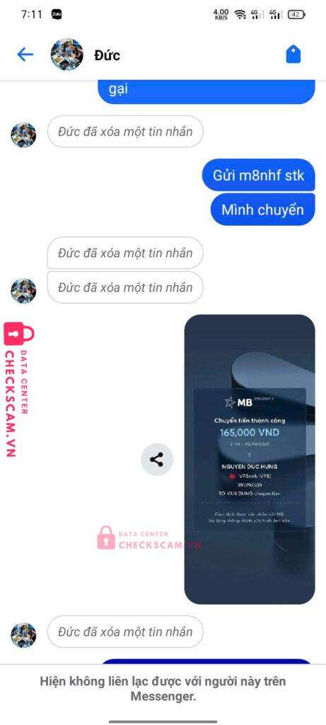 393292539 Nguyen Duc Hung VP BANK bị cảnh báo lừa đảo scam
