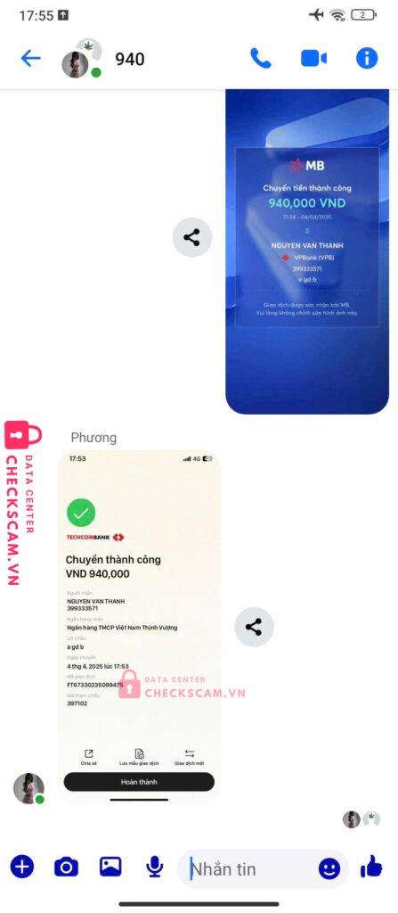 399333571 Nguyen Van Thanh VP BANK bị cảnh báo lừa đảo scam