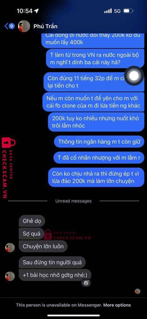86068050408 Tran Huu An Phu MB bị cảnh báo lừa đảo scam