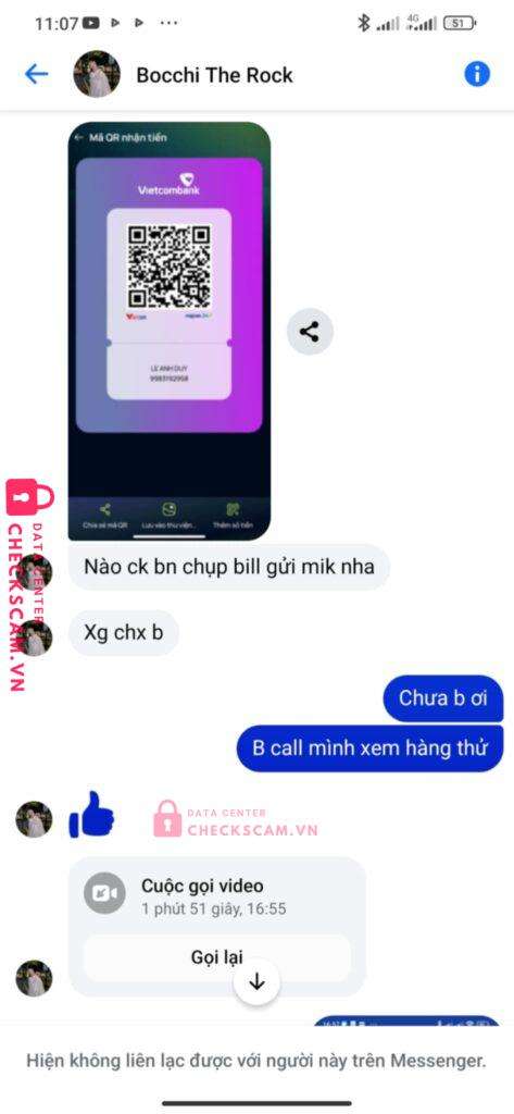 9983192958 Le Anh Duy VCB bị cảnh báo lừa đảo scam