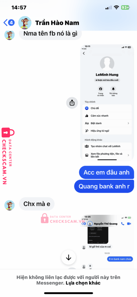 0343187776 Tran Hao Nam MB bị cảnh báo lừa đảo scam