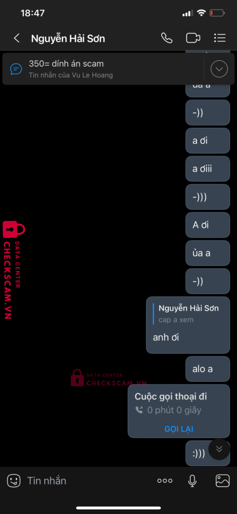 0931256021 Nguyen Hai Son Zalo Pay bị cảnh báo lừa đảo scam