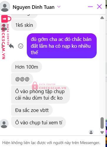 0947237316 Nguyen Dinh Tuan MB bị cảnh báo lừa đảo scam