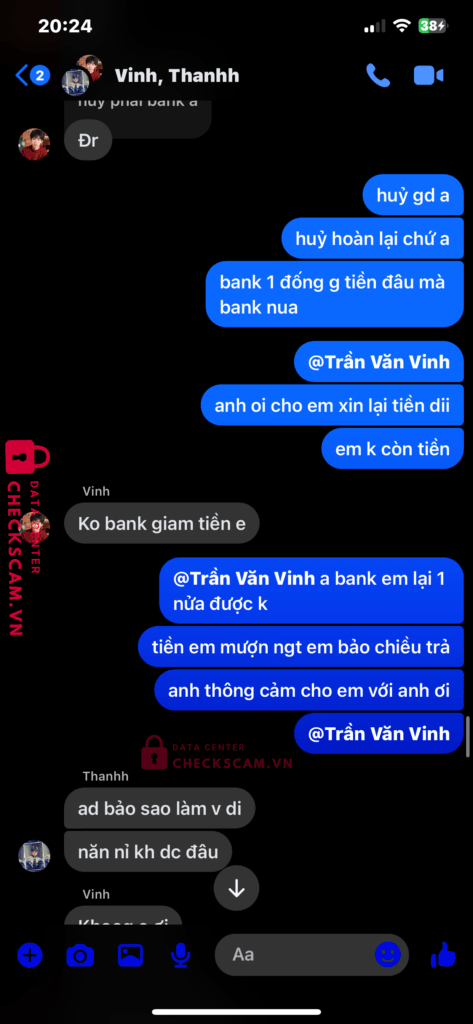 0963655021 Ta Quang Vinh MB bị cảnh báo lừa đảo scam