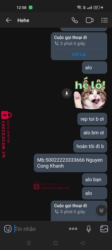 1039018741 Dang Xuan Phuong VCB bị cảnh báo lừa đảo scam