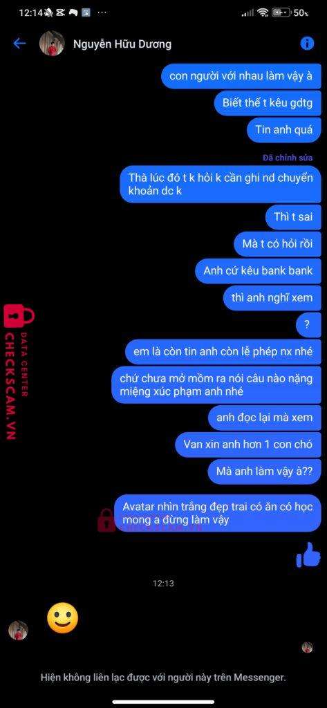 19073040922014 Hoang Thi Hong Techcombank bị cảnh báo lừa đảo scam