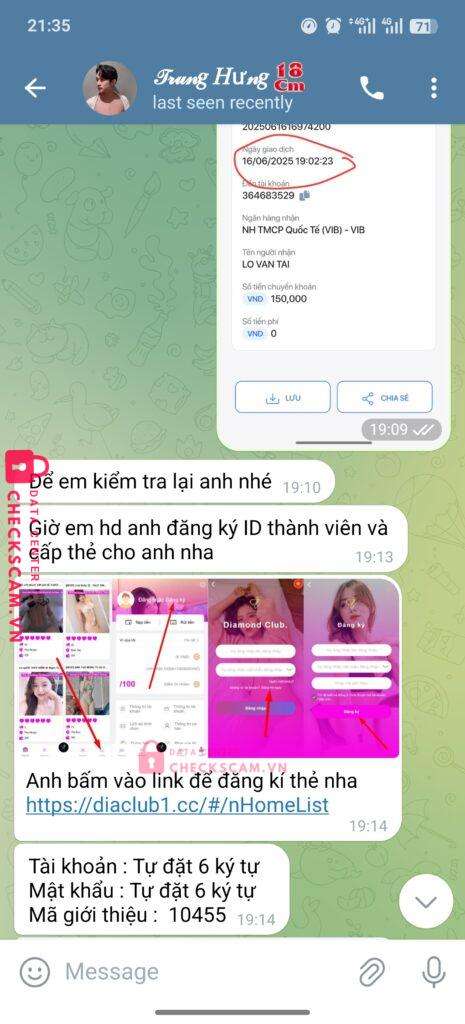364683529 Lo Van Tai VIB bị cảnh báo lừa đảo scam