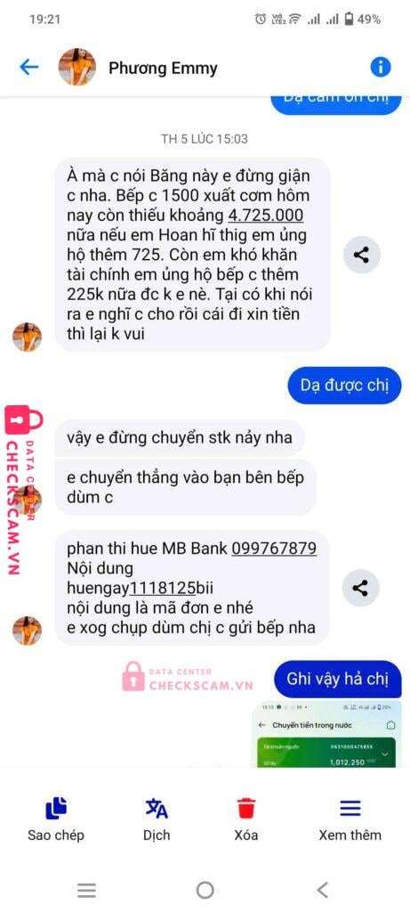 446571338 Dang Thi My Na VP BANK bị cảnh báo lừa đảo scam