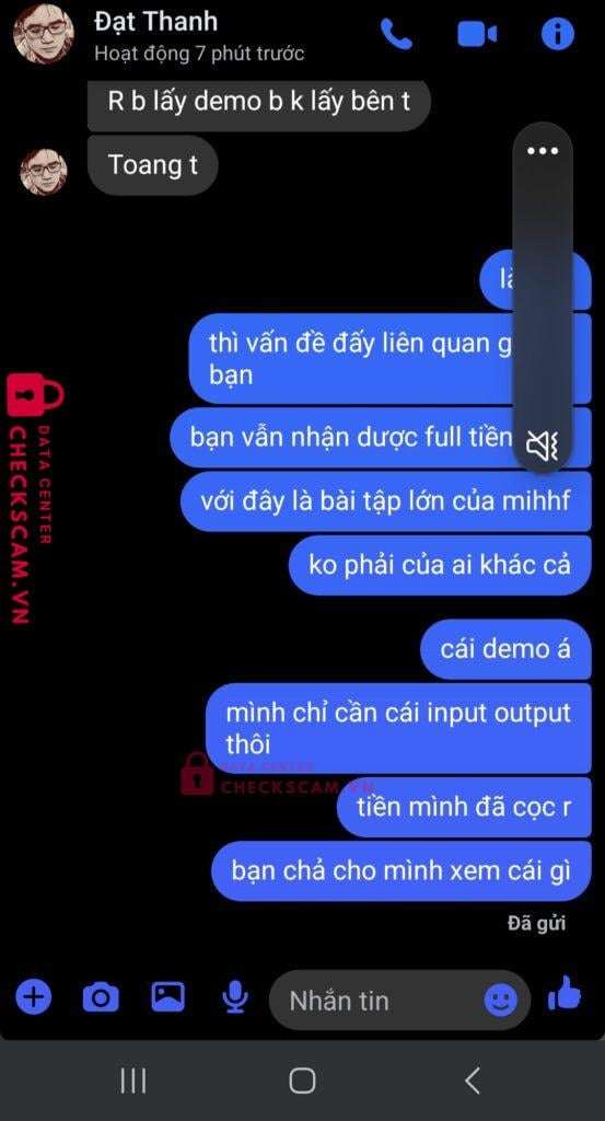 6949861 Duong Thanh Dat ACB bị cảnh báo lừa đảo scam
