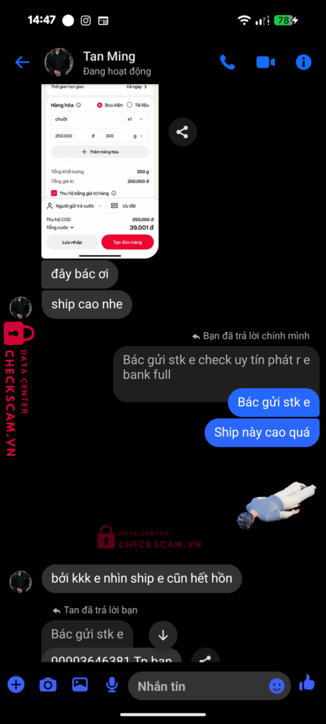 00003646381 Quach Tan Minh TP BANK bị cảnh báo lừa đảo scam