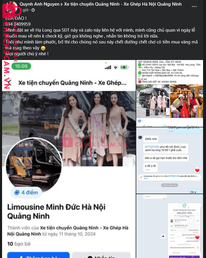 0333090852 Nguyen Dac Hoan MB bị cảnh báo lừa đảo scam
