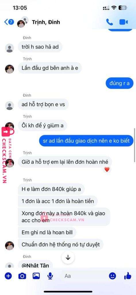 0564190348 Trinh Hoang Huy VP BANK bị cảnh báo lừa đảo scam