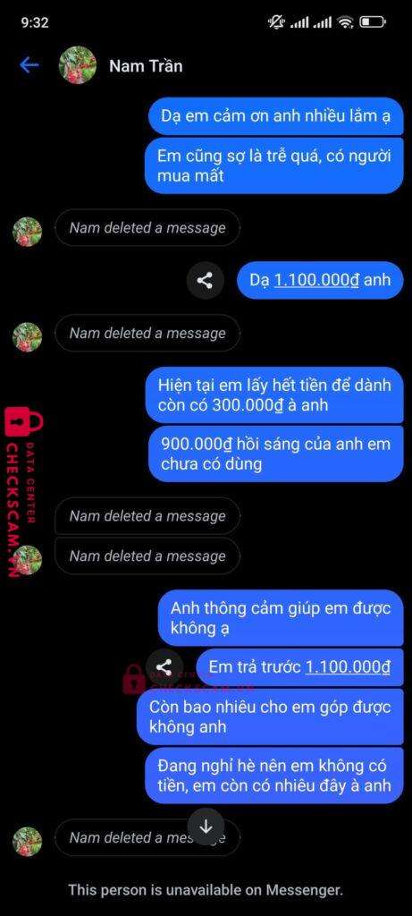 070054702343 Nguyen Thi Kieu Trinh Sacombank bị cảnh báo lừa đảo scam