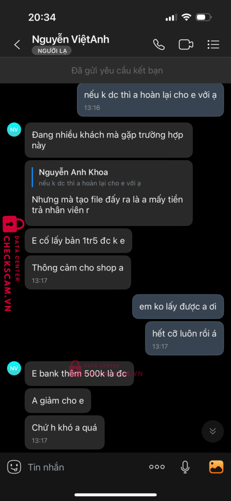 0862425884 Nguyen Viet Anh MB bị cảnh báo lừa đảo scam