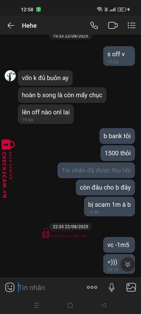 1039018741 Dang Xuan Phuong VCB bị cảnh báo lừa đảo scam