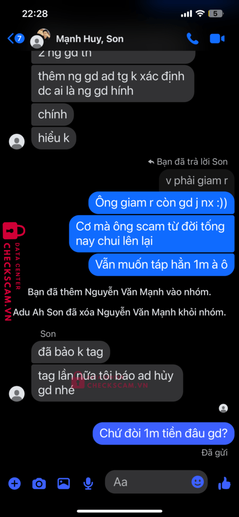 150377 Nguyen Xuan Son MB bị cảnh báo lừa đảo scam