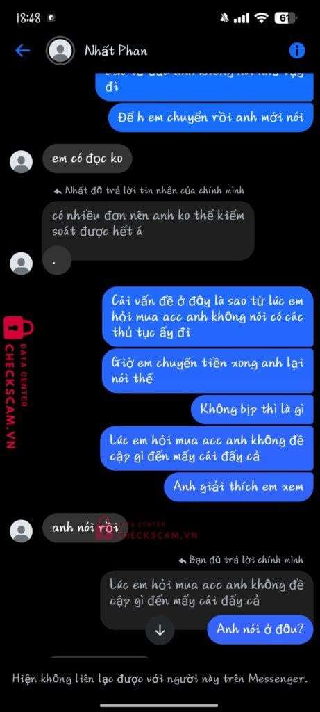 3993993000 Phan Nhat Anh MB bị cảnh báo lừa đảo scam