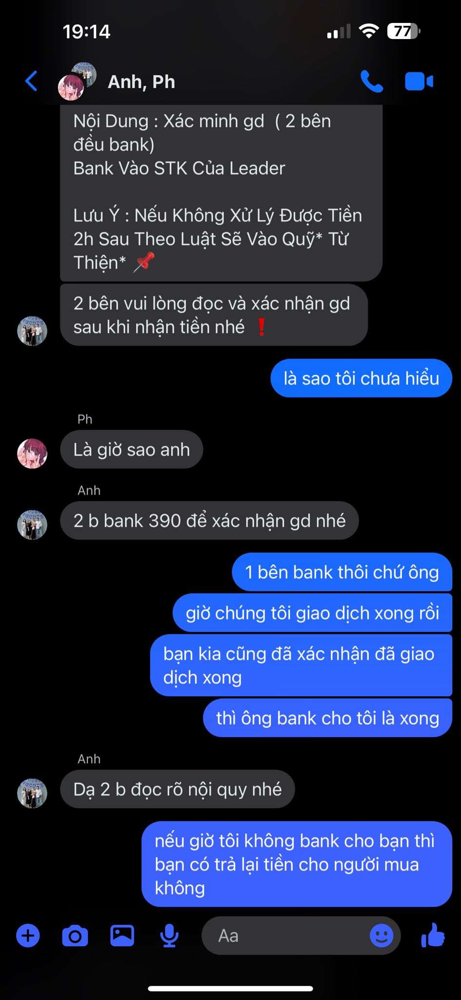 80001887084 Trieu Tuan Anh MSB bị cảnh báo lừa đảo scam