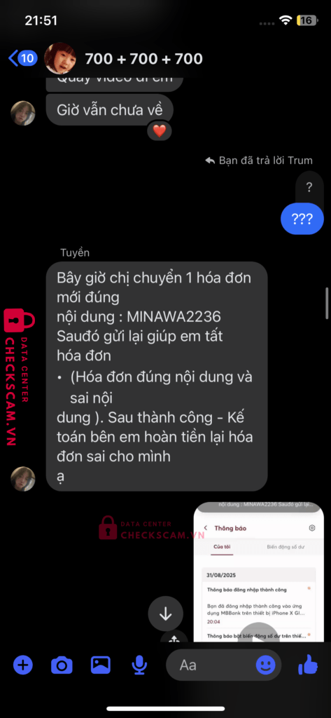 99MM25236M07000090 Tran Ngoc Bich Tuyen BV BANK bị cảnh báo lừa đảo scam