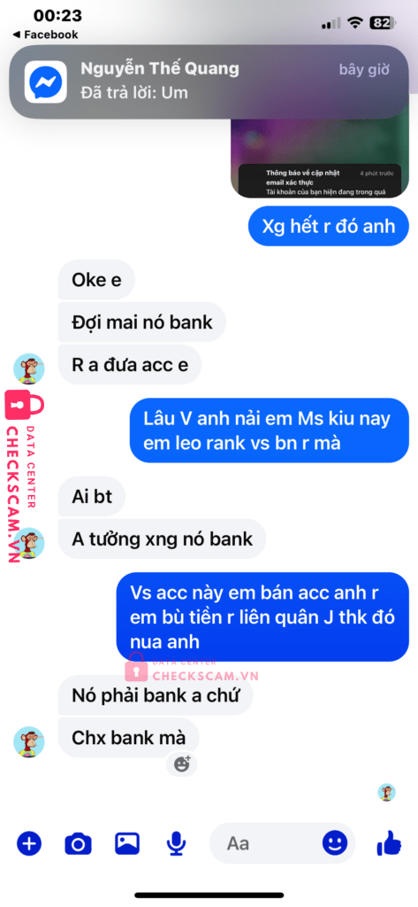 0343187776 Tran Hao Nam MB bị cảnh báo lừa đảo scam