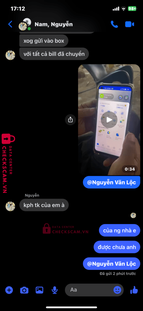 102883554574 Hoang Ngoc Duong vietinbank bị cảnh báo lừa đảo scam