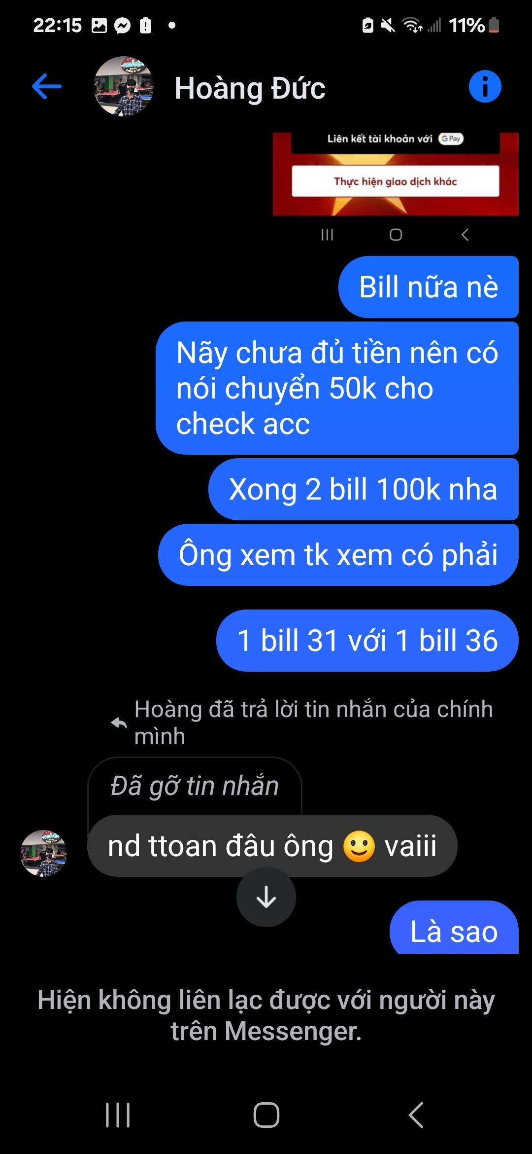 1050343201 Nguyen Duc Luong VCB bị cảnh báo lừa đảo scam