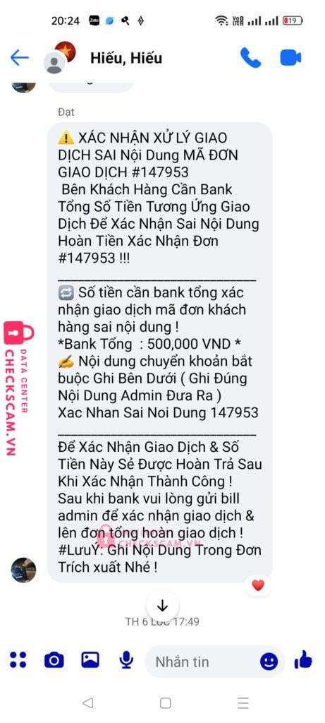 108885021456 Nguyen Thanh Dat Vietinbank bị cảnh báo lừa đảo scam