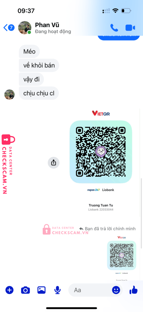 18146871 Vu Duy Anh ACB bị cảnh báo lừa đảo scam