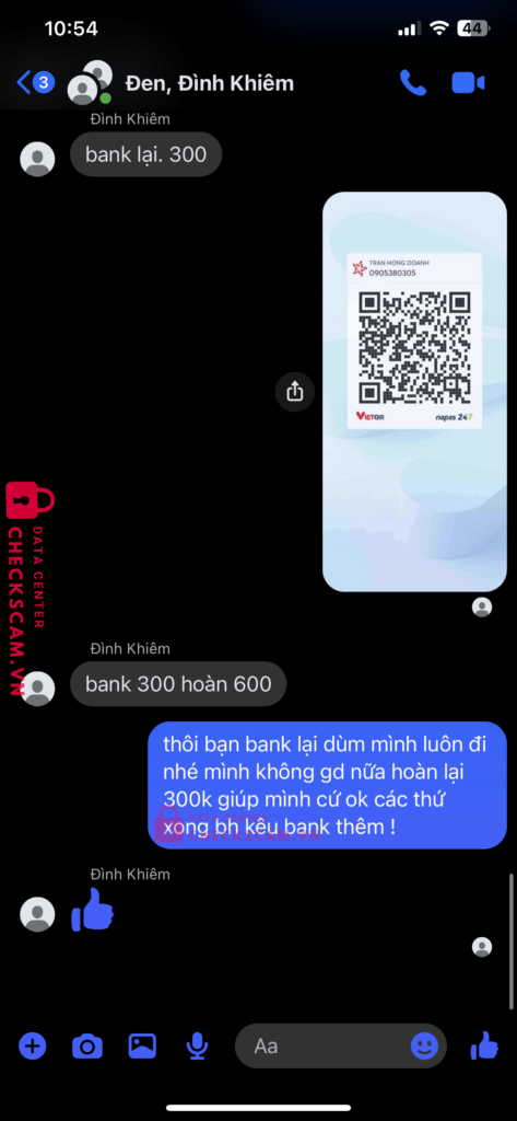 99MM25157M76000315 Pham Ngoc Dinh Khiem BV BANK bị cảnh báo lừa đảo scam