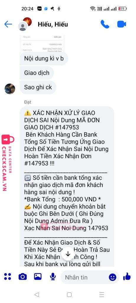 108885021456 Nguyen Thanh Dat Vietinbank bị cảnh báo lừa đảo scam