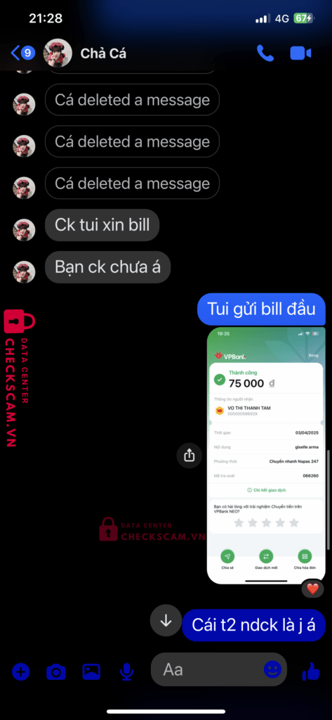 41009367 Tran Ngoc Anh ACB bị cảnh báo lừa đảo scam