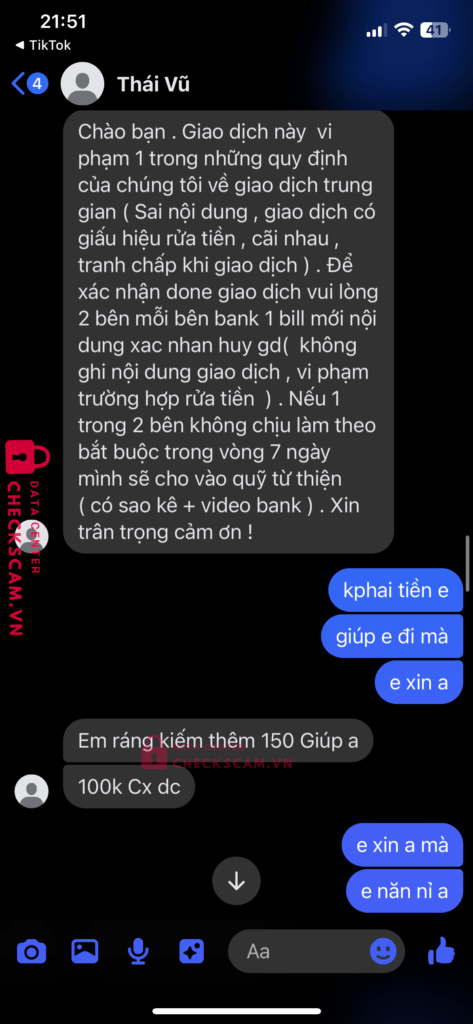 99MM24040M88344243 Nguyen Van Cang BV BANK bị cảnh báo lừa đảo scam