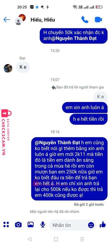 108885021456 Nguyen Thanh Dat Vietinbank bị cảnh báo lừa đảo scam